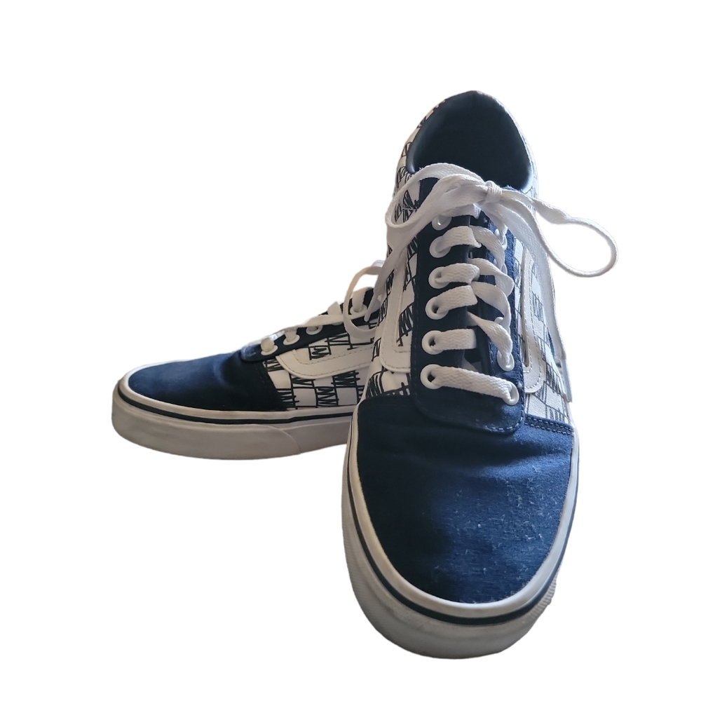 Vans Blue/White Old Skool Sneakers Sz 8